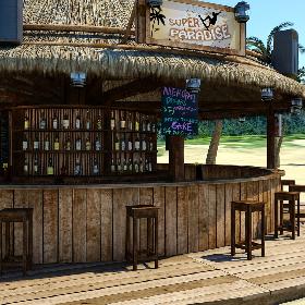 Beach Bar Round Scene